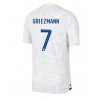 Herren Fußballbekleidung Frankreich Antoine Griezmann #7 Auswärtstrikot WM 2022 Kurzarm